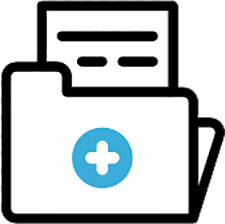 medical-records A computer icon with an image of a folder.